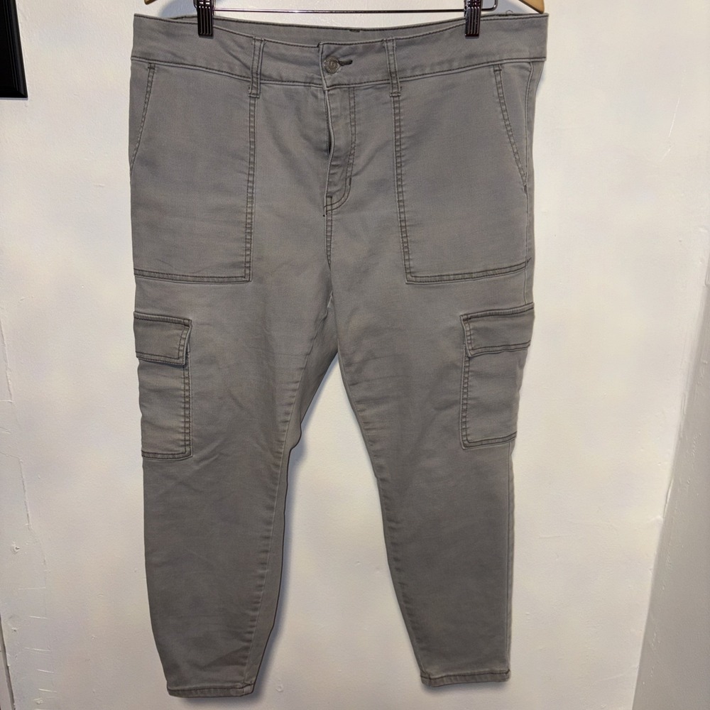 Relaxed Straight Short Denim green Cargo Pockets‎